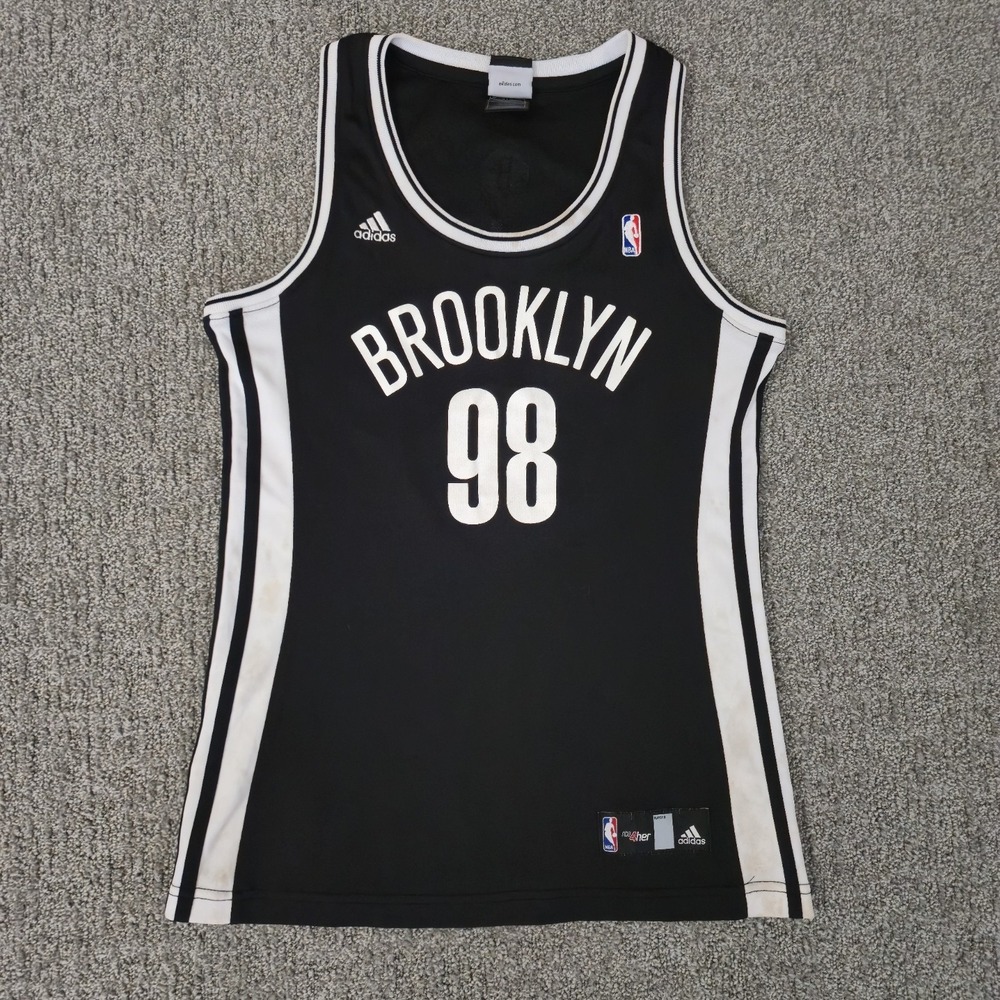 Adidas Brooklyn Nets Jason Collins #98 Black/White NBA Basketball Jersey S - Picture 4 of 10